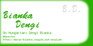 bianka dengi business card